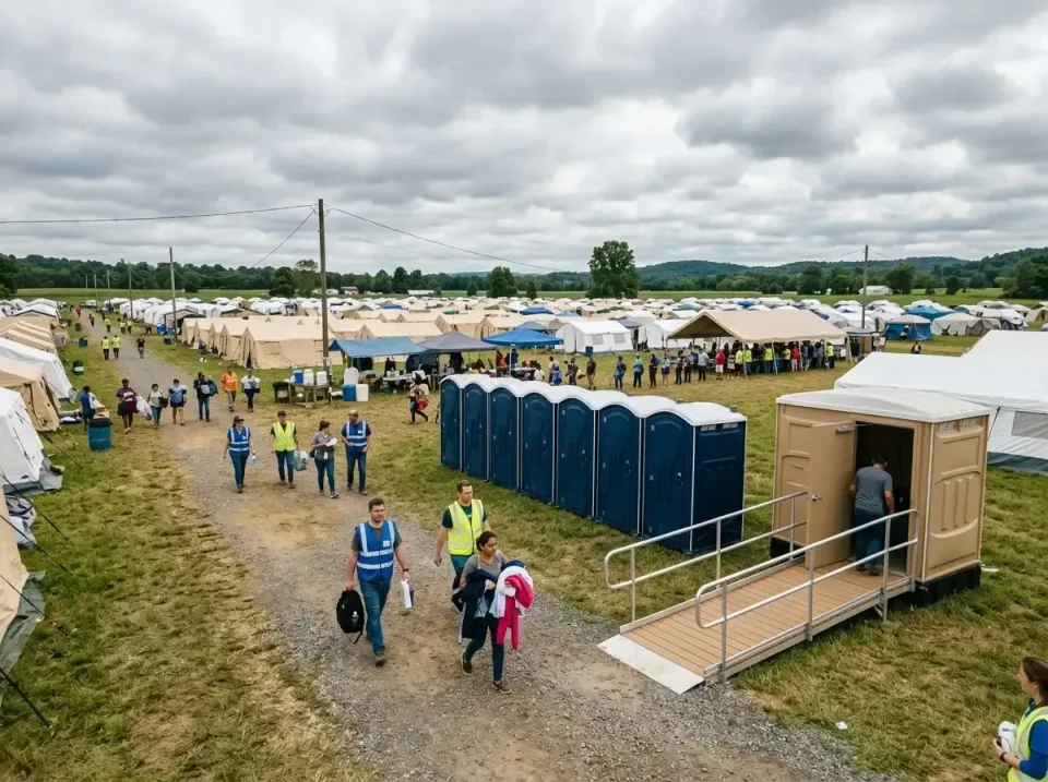 disaster-relief-camp-restrooms-010 — frequently asked questions, Dumpster & Portable Bathrooms Rental in Landen, OH